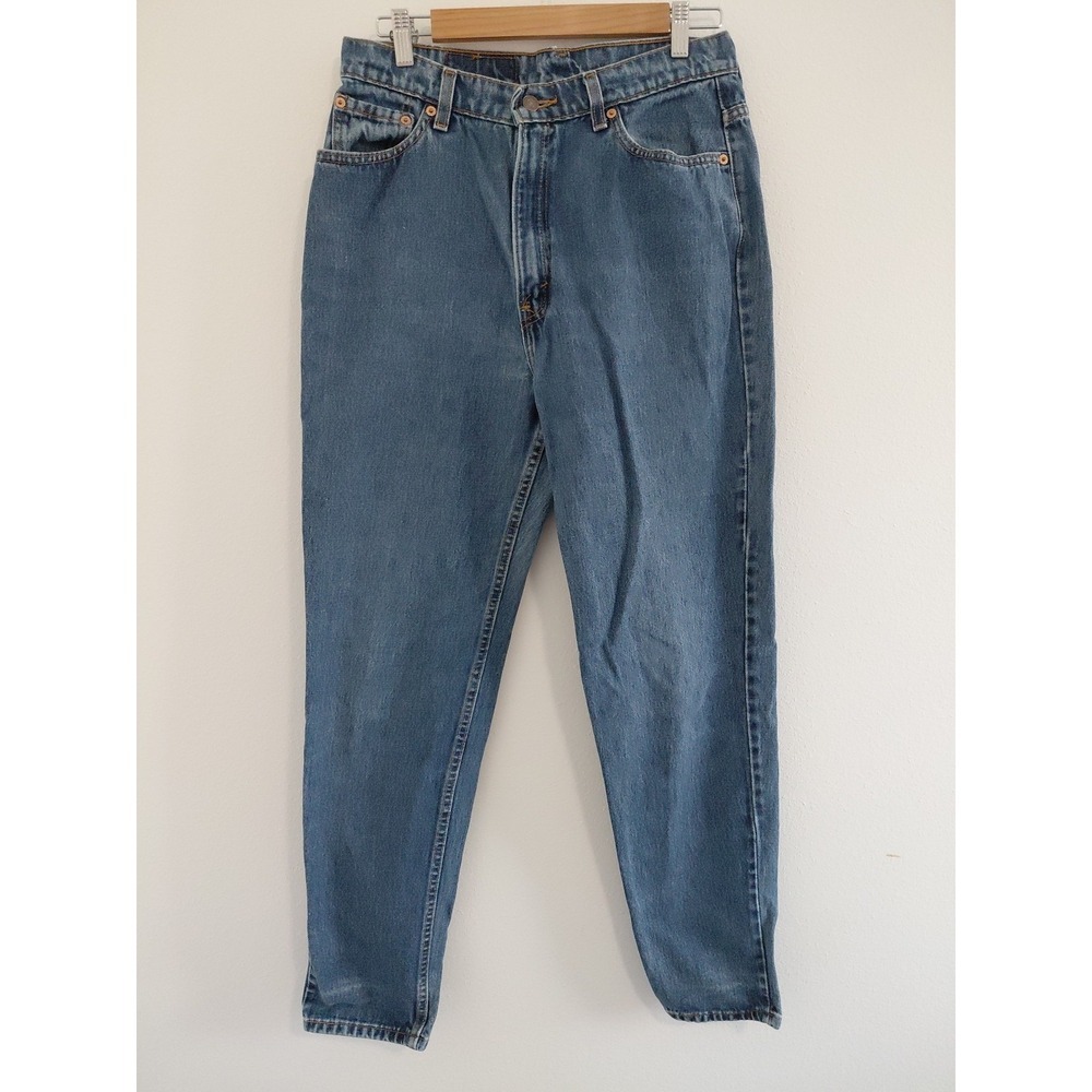 VINTAGE Levi's 512 Denim Jeans Size 14 USA Slim Fit Tapered Leg "R" Only Tag
